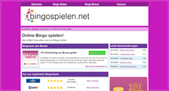 Desktop Screenshot of bingospielen.net